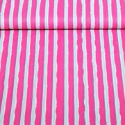 Baumwollvoile "Enjoy" Streifen Pink