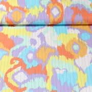 Baumwollvoile Lurex Abstrakt Flieder