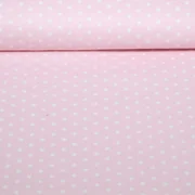 Beschichtete Baumwolle Punkte Rosa