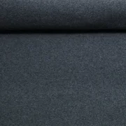 Bio Baumwoll Fleece "Tabea" Uni Anthrazit Melange
