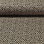 Bio Baumwoll Musselin Striche Taupe