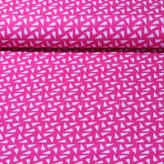 Bio-Canvas Hamburger Liebe "Christmas Trees" Pink