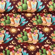 Bio Canvas "Western Fairy Tales" Cowgirls Bordeaux