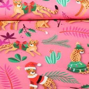 Bio-Canvas Hamburger Liebe "Wild XMAS 2025 Leo" Rosa