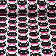 Bio Canvas "Meow" Weiß