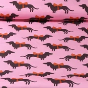 Bio Canvas "Wiener Dog" Rosa