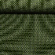 Bio Jacquard Jersey "Beetles & Bugs" Mini Bow Knit Grün