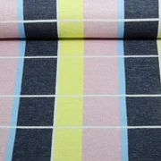 Bio Jacquard Jersey "Gleam" Suncheck Navy