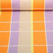 Bio Jacquard Jersey "Gleam" Suncheck Orange