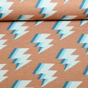 Bio Jacquard Jersey "Gleam" Zappy Braun