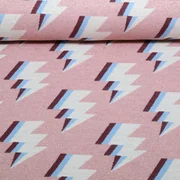 Bio Jacquard Jersey "Gleam" Zappy Rosa