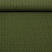 Bio Jacquard Jersey "Western Fairy Tales" Field Knit Grün