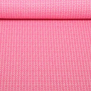 Bio Jacquard Jersey "Western Fairy Tales" Field Knit Rosa