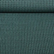 Bio Jacquard Jersey "Western Fairy Tales" Field Knit Türkis