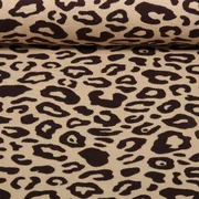 Bio Jacquard Jersey "Western Fairy Tales" Safari Doubleface Beige