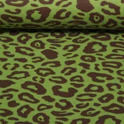 Bio Jacquard Jersey "Western Fairy Tales" Safari Doubleface Grün