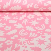 Bio Jacquard Jersey "Southern Ease" Good Omens Doubleface Rosa