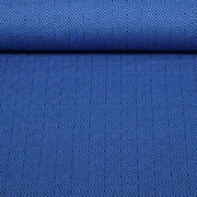Bio Jacquard Jersey "Southern Ease" Mosaic Knit 3D Blau
