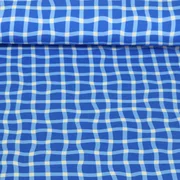 Bio Jersey Hamburger Liebe Picknick Check Blau