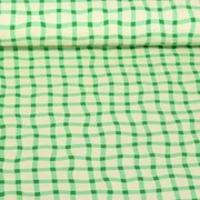 Bio Jersey "Picknick Check" Grün