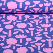 Bio Jersey Jennifer Bouron Blumen Abstrakt Blau