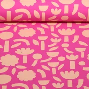 Bio Jersey Jennifer Bouron Blumen Abstrakt Fuchsia