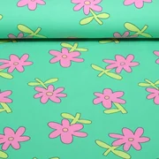 Bio Jersey Jennifer Bouron Blumen Grün