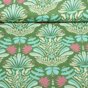 Bio Musselin Glatt "Southern Ease" Sunlit Botanica Grün