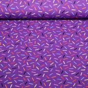 Bio Musselin "Gleam" Glimmerbits Lila