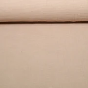 Bio Musselin Triple Uni Dunkelbeige
