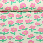 Bio Rippjersey Jennifer Bouron Blumen Natur Rosa