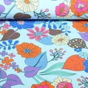 Bio Sommersweat "Gleam" Bloomorama Hellblau