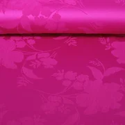 Blusen- & Kleiderstoff Blumen Beere