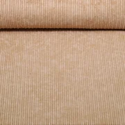 Breitcord Stretch High Low Toffeebraun