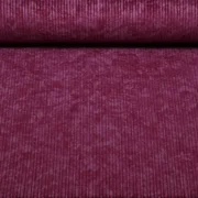 Breitcord Stretch High Low Weinrot