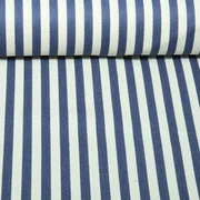 Canvas B-Trendy Fischgrät Streifen Jeansblau