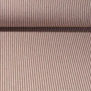 Canvas "Harry" Gestreift Weiß Kaffeebraun