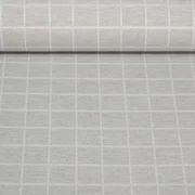 Canvas Jacquard Karo Silbergrau