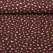 Canvas Leinenoptik Leo Bordeaux