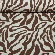 Canvas  Leinenoptik Zebra Beige Braun