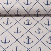 Canvas Maritim Anker Icons Beige