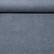 Canvas Vorgewaschen Uni Melange Dunkelblau