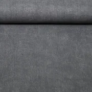 Canvas Vorgewaschen Uni Melange Schwarz