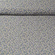 Chiffon Blümchen Grau