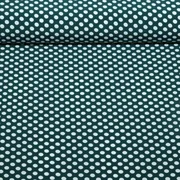 Chiffon Punkte Polka Dots Grün Weiß