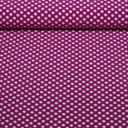 Chiffon Punkte Polka Dots Lila Weiß