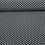 Chiffon Punkte Polka Dots Schwarz Weiß