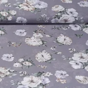 Chiffon Rosen Grau
