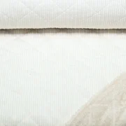 Cord Teddy Quiltkaros Ecru