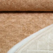 Cord Teddy Quiltkaros Karamell